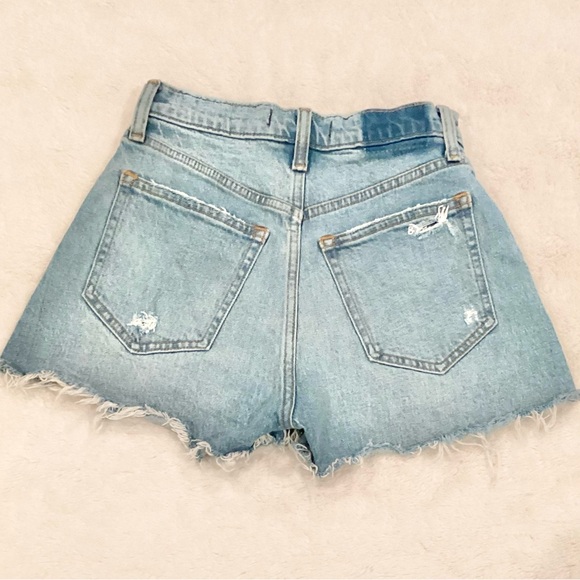 Abercrombie 00 (24) Mom Denim Women’s Jeans Shorts Curve Love High Rise - Picture 3 of 6